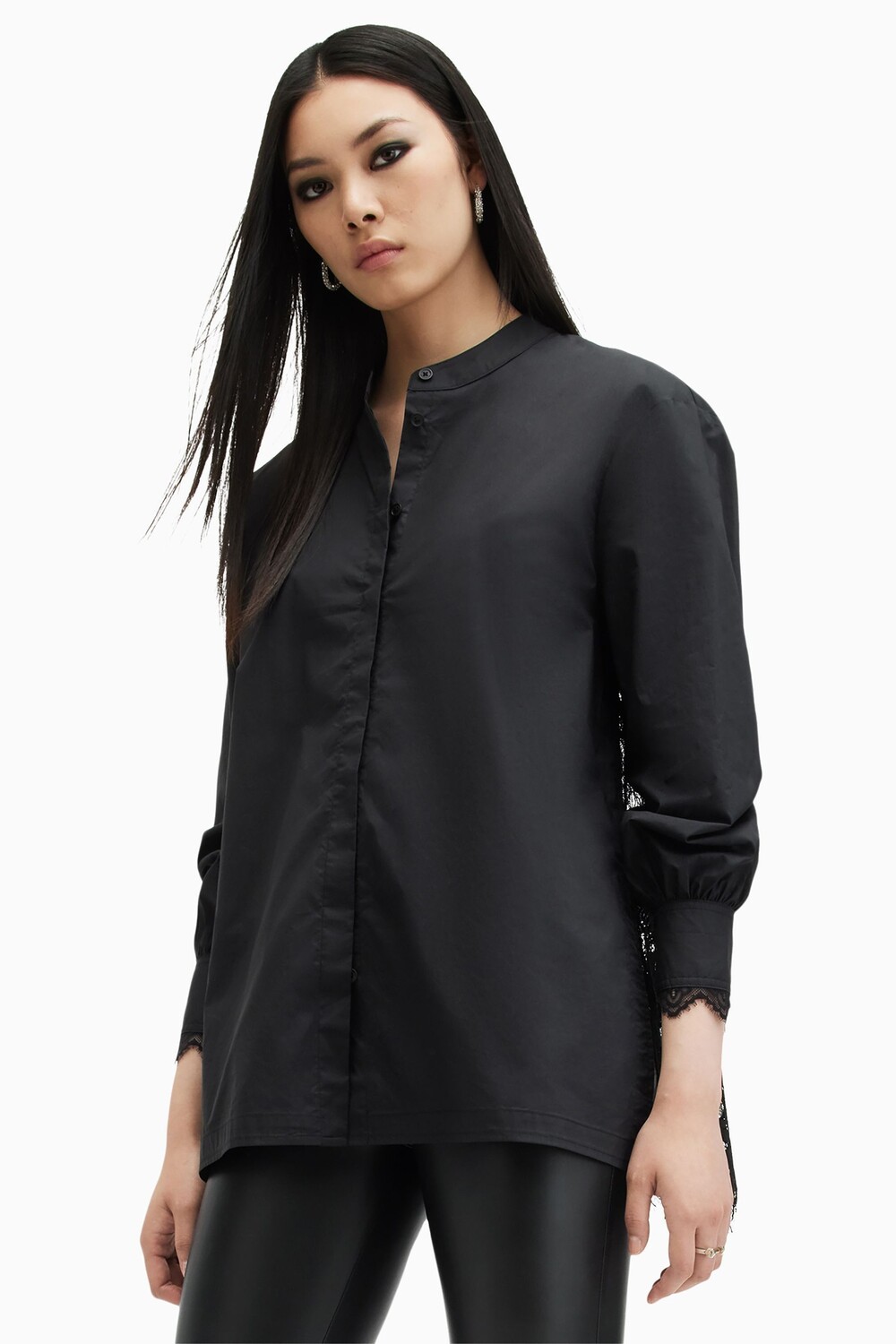 

Кружевная рубашка Allsaints Ethel All Saints, черный