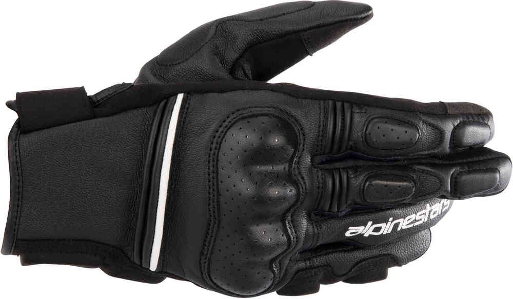 Мотоциклетные перчатки Phenom Alpinestars, черно-белый мужские кожаные перчатки из оленьей кожи однослойные тонкие мотоциклетные перчатки с закрытыми пальцами для езды на открытом воздухе лет