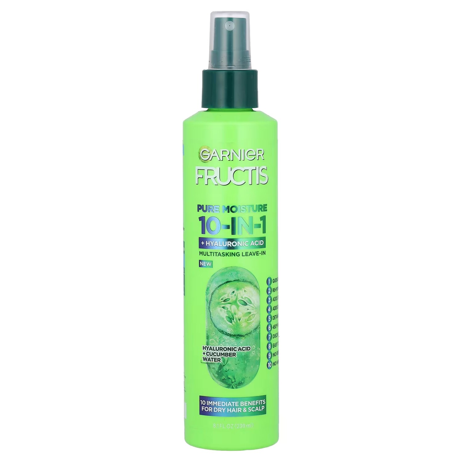 

Средство многозадачное Garnier Fructis Pure Moisture 10-в-1 + гиалуроновая кислота, 239 мл