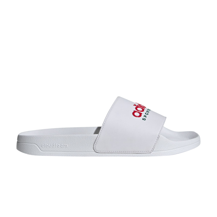 

Кроссовки Adilette Shower Slide, цвет White Better Scarlet