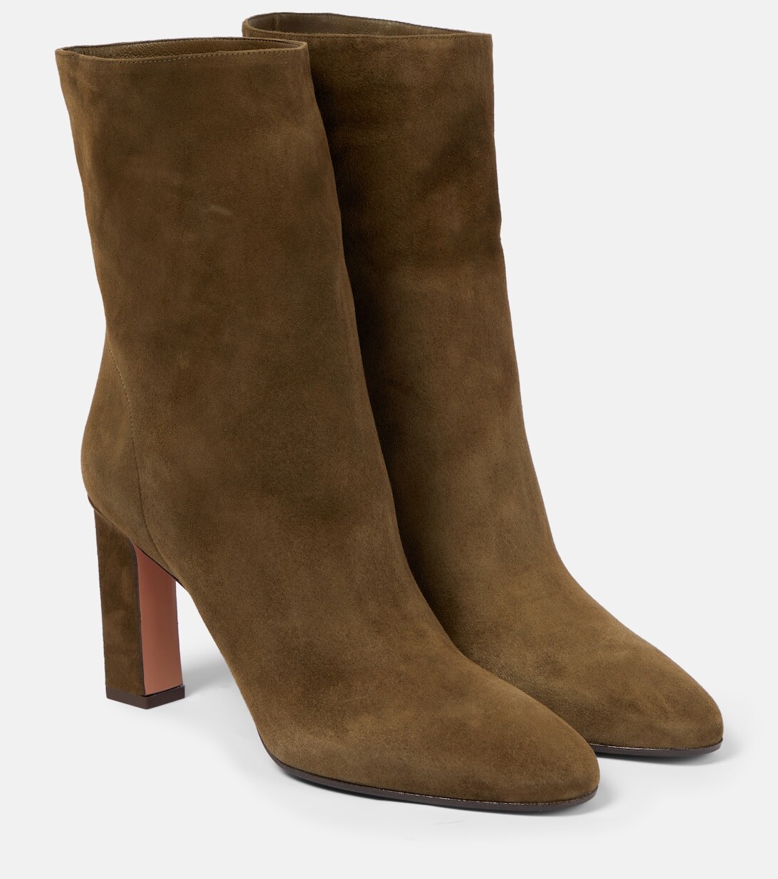 

Замшевые ботильоны Manzoni Aquazzura, коричневый