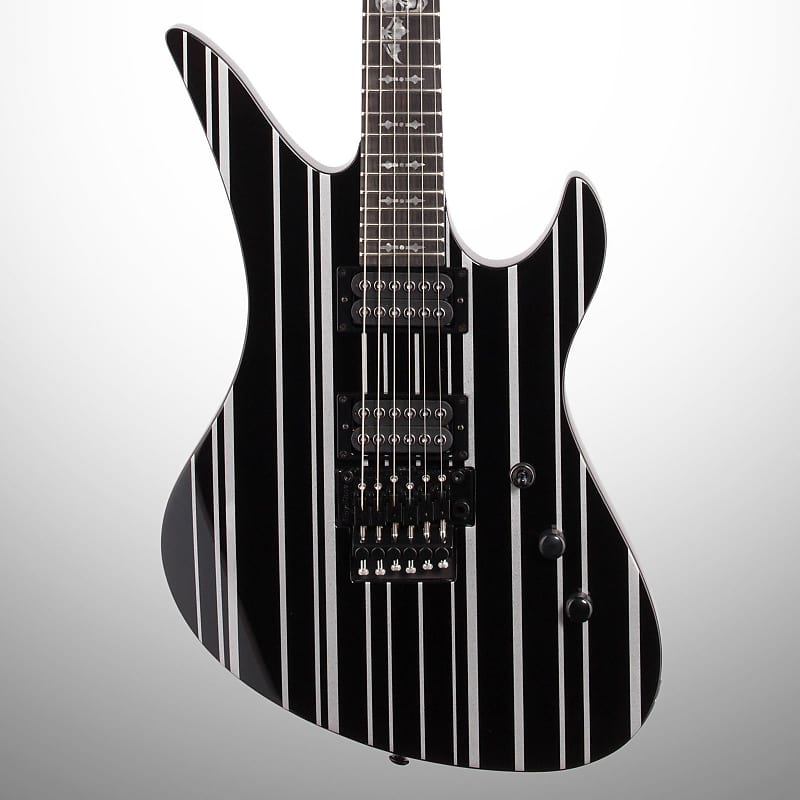 цена Электрогитара Schecter Synyster Gates Standard Electric Guitar, Black Silver Stripes