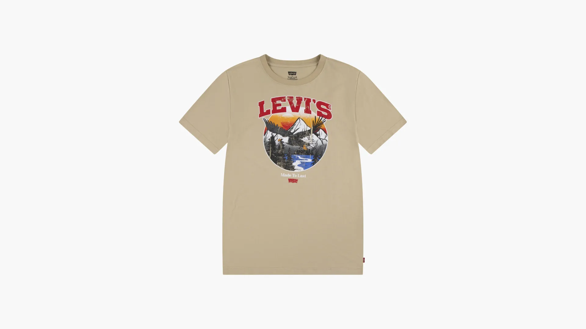 

Футболка «Взлетай как орел» для маленьких мальчиков 4–7x Levi's, цвет Safari