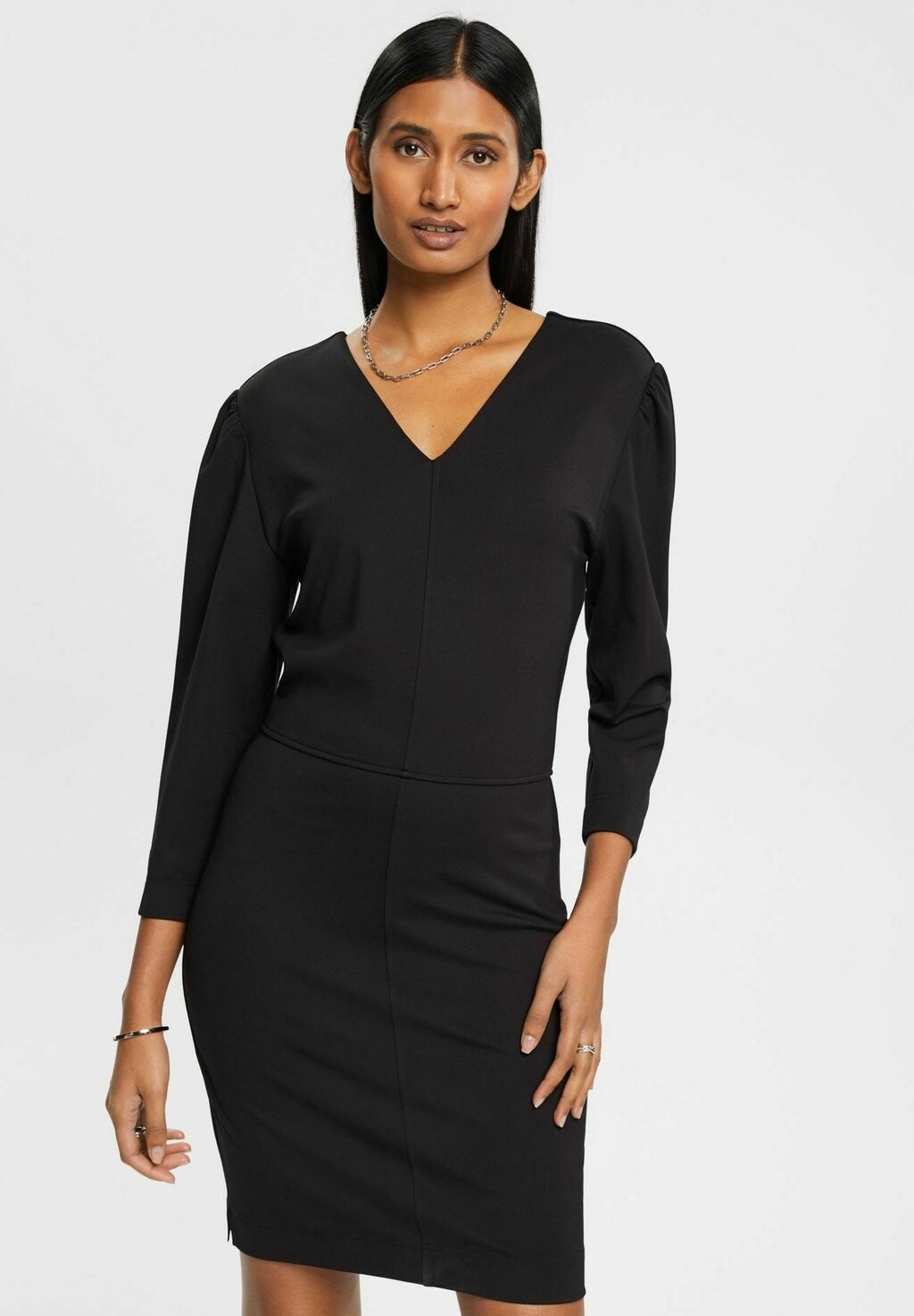 

Платье прямого кроя Esprit, черный