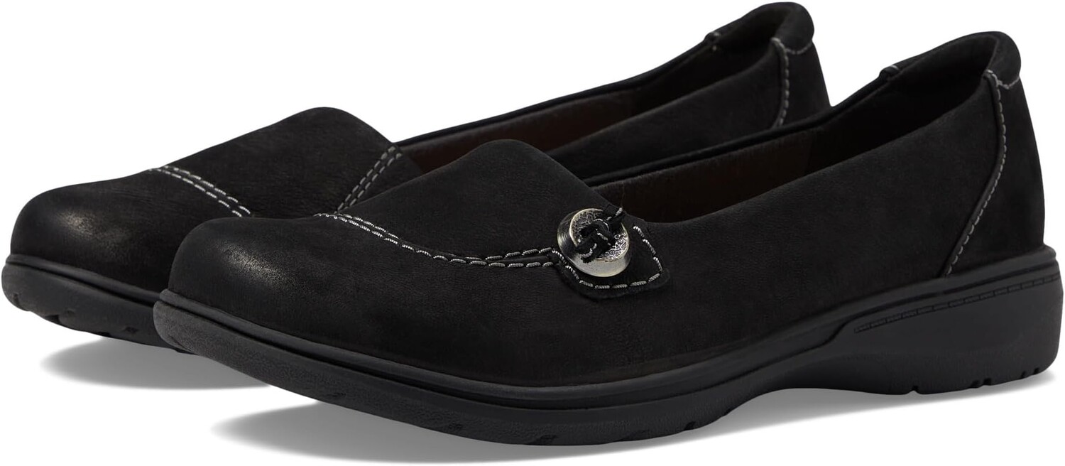 

Балетки Carleigh Lulin Clarks, цвет Black Nubuck