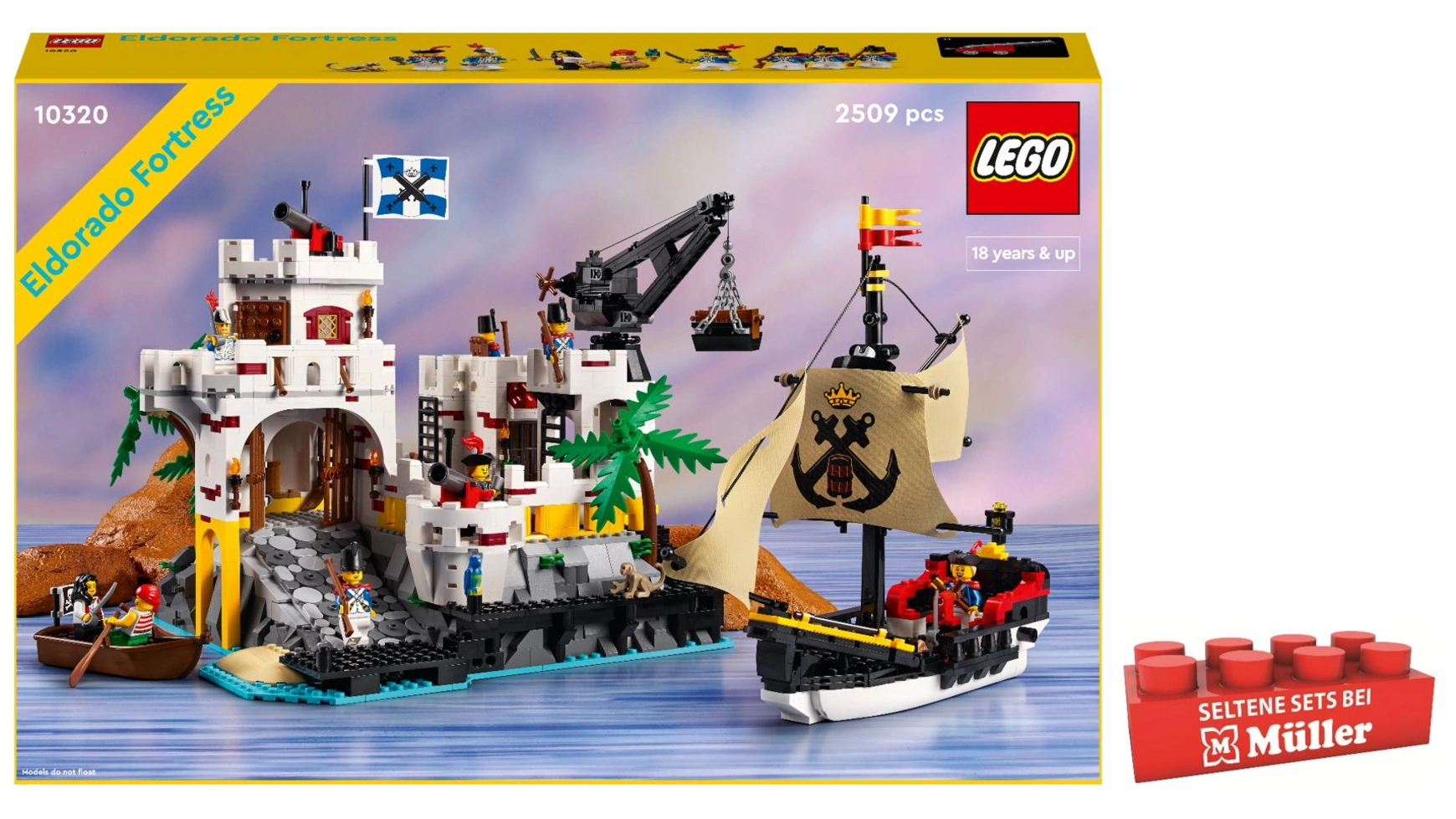 

Lego Icons Набор моделей крепости, замка и пиратского корабля Эльдорадо