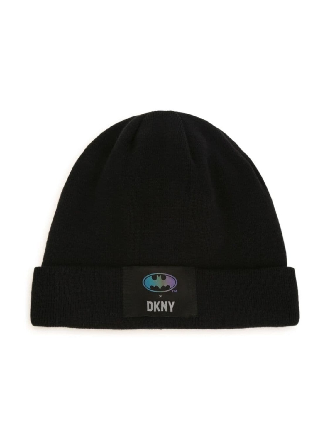 

DKNY шапка бини с нашивкой-логотипом, черный