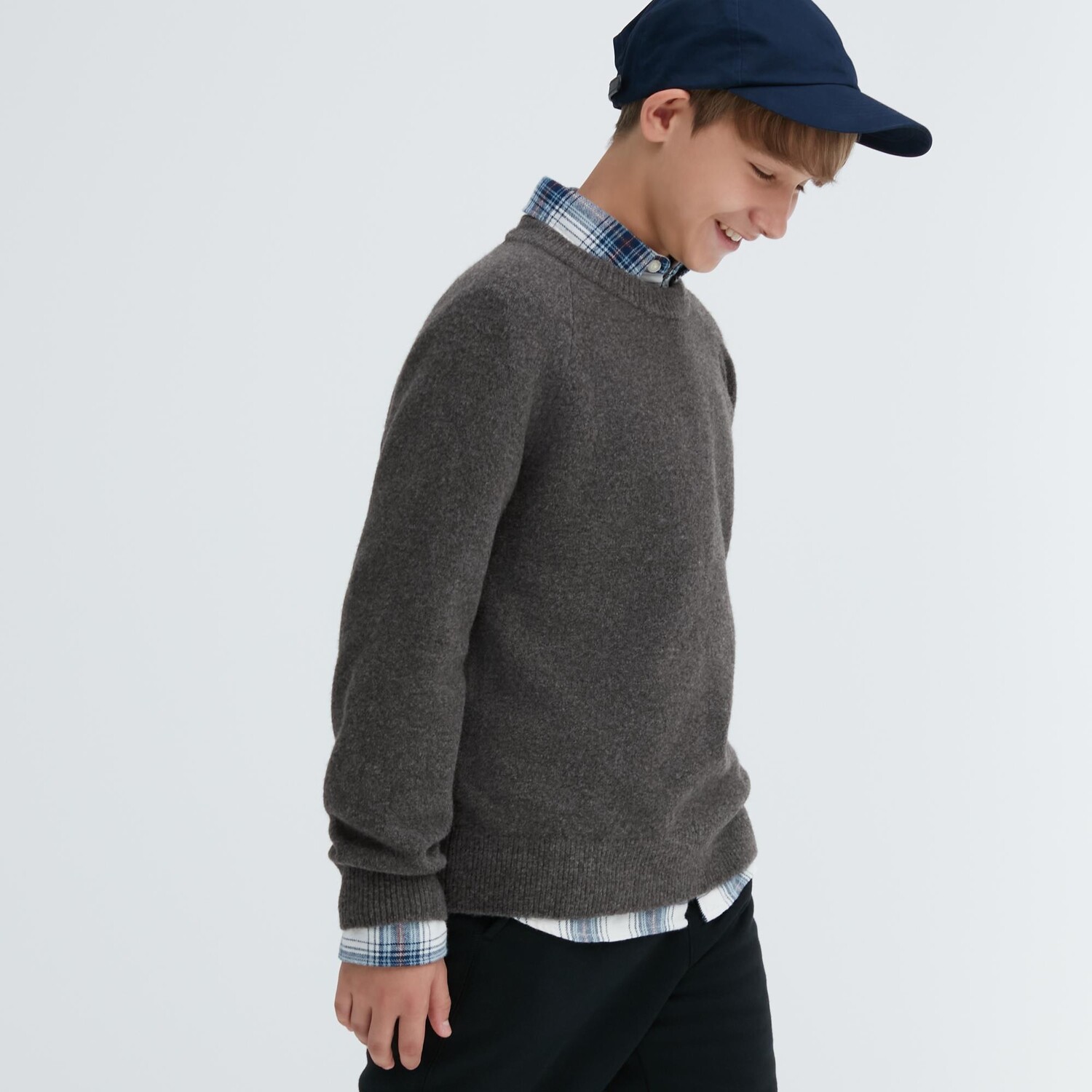 

Свитер Souffle Uniqlo Kids, серый