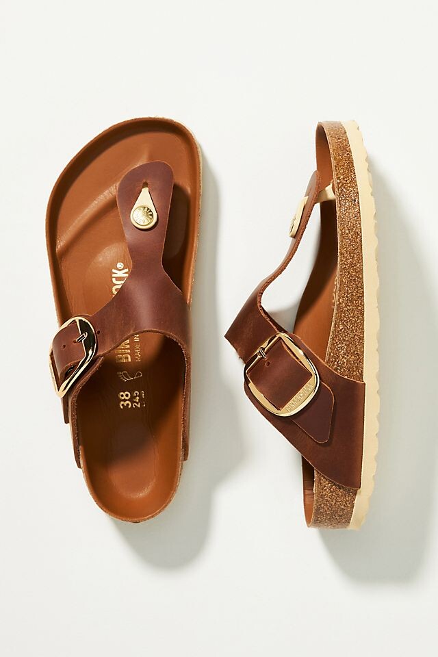 

Сандали Birkenstock Gizeh с большой пряжкой, кедровый