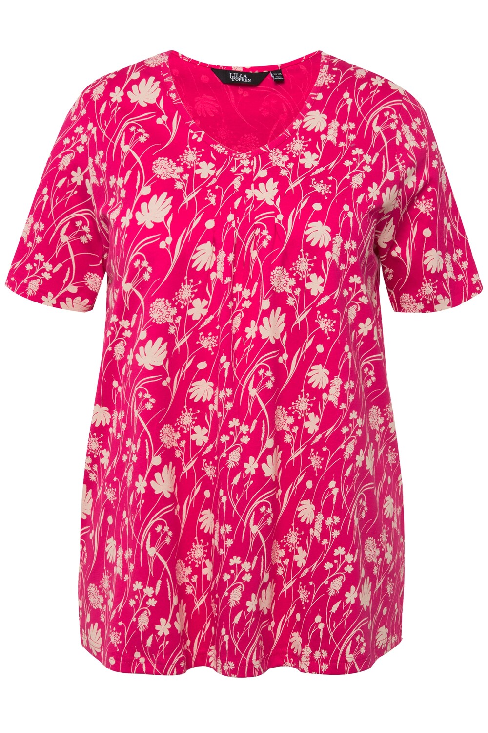 

Футболка Ulla Popken, цвет magentapink