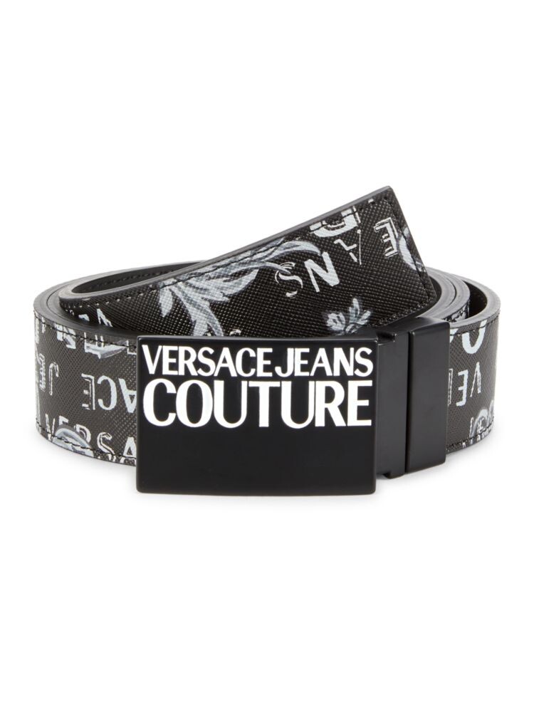 

Двусторонний ремень с логотипом Garland Versace, цвет Black Grey