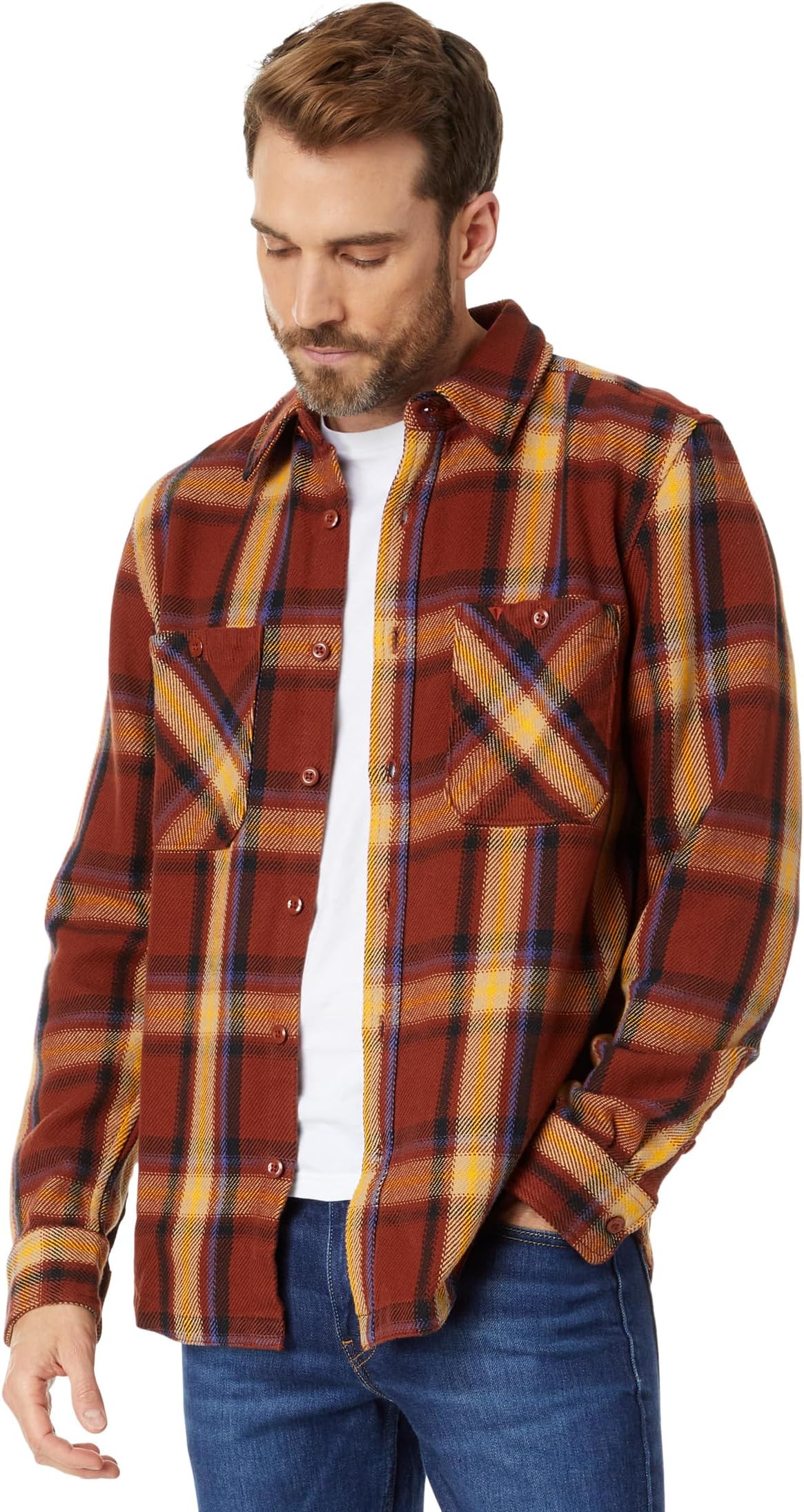 Куртка Valley Twill Flannel Shirt The North Face, цвет Brandy Brown Medium Bold Shadow Plaid
