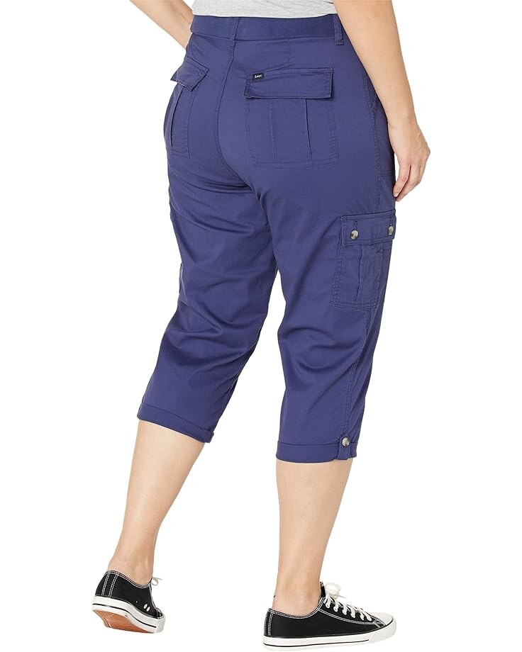 Брюки Lee Plus Size Flex-To-Go Cargo Capris, цвет Medieval Blue