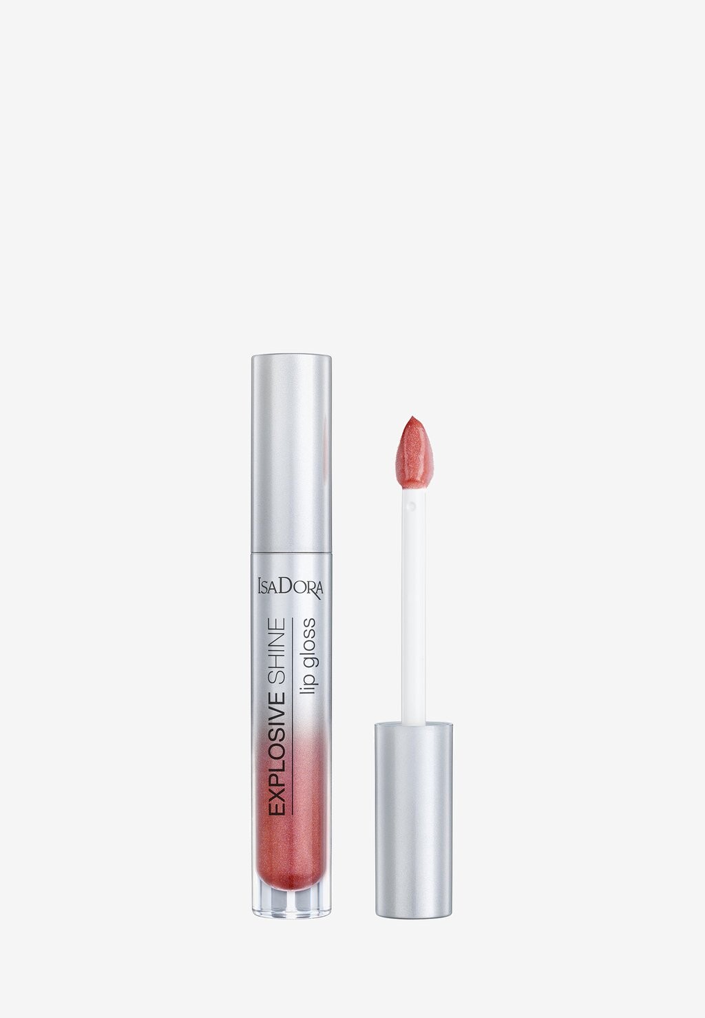 

Блеск для губ Explosive Shine Lip Gloss IsaDora, цвет red attraction, Белый