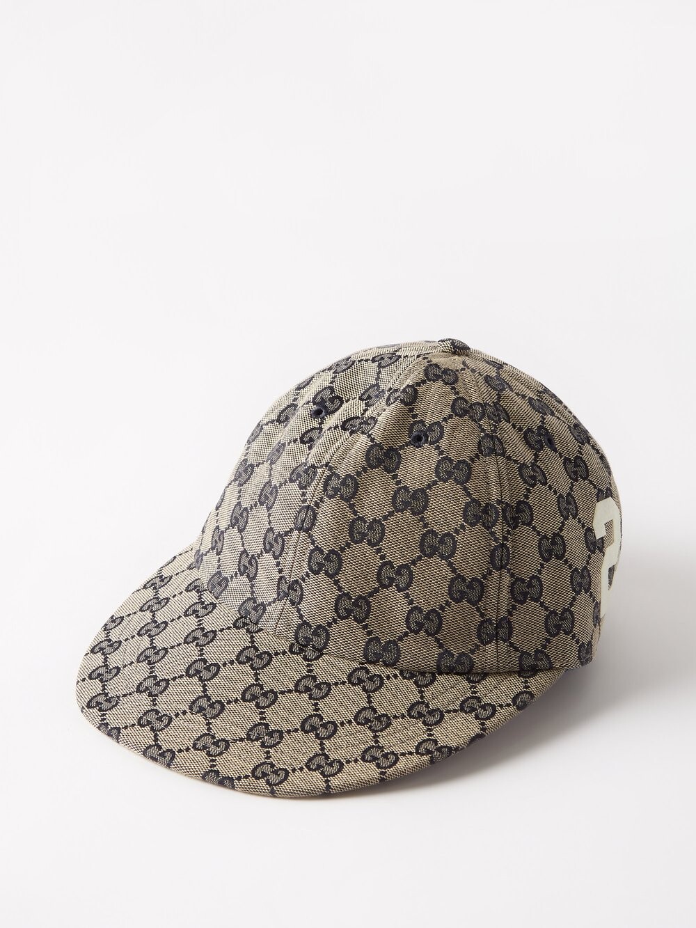 

Бейсбольная кепка из жаккардовой парусины с логотипом gg Gucci, синий