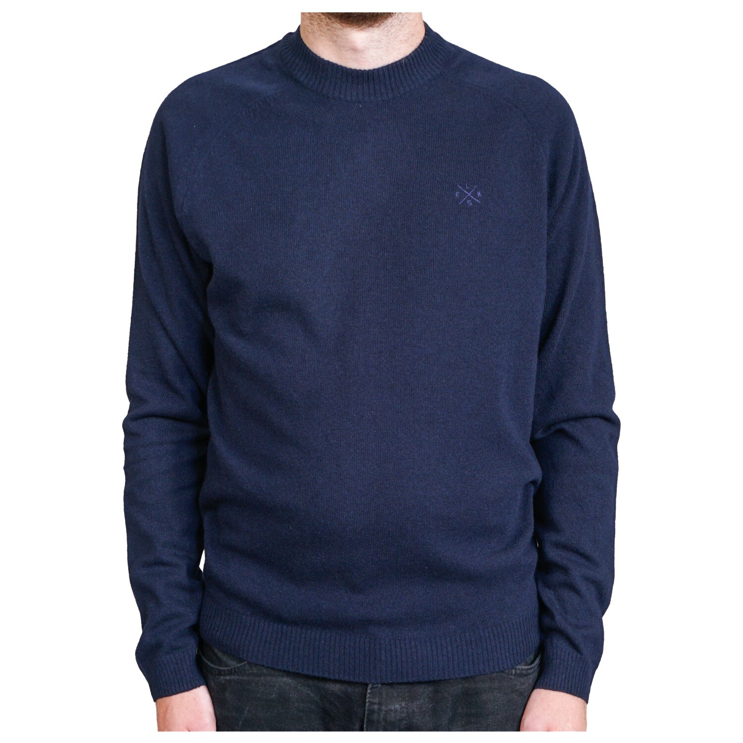 

Пуловер Elsk Ditlev Crewneck Knit, темно синий