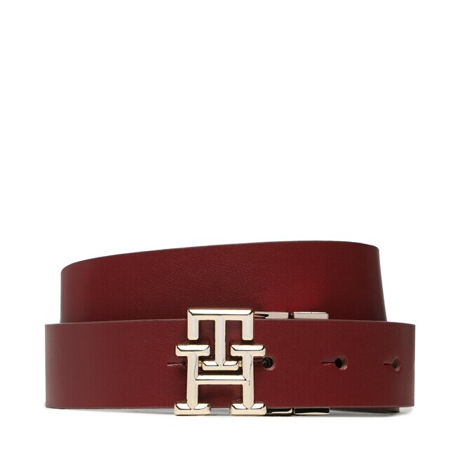 

Ремень Tommy Hilfiger ThLogo Rev, вишневый/бордовый/черный