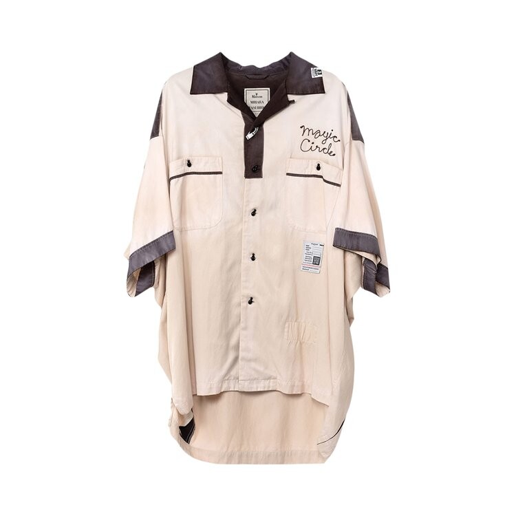 

Рубашка Maison Mihara Yasuhiro Bowling Short-Sleeve 'White', белый