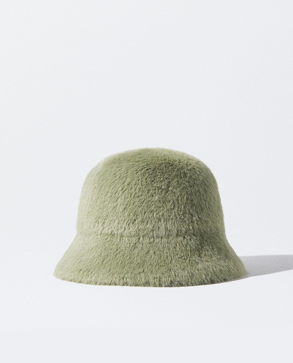 Женская однотонная меховая шапка-ведро Parfois кепка женская меховая