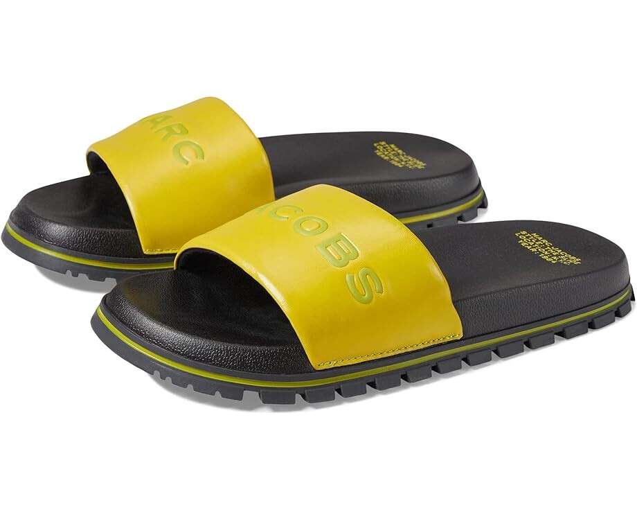 

Сандалии Marc Jacobs The Leather Slide, цвет Citronelle