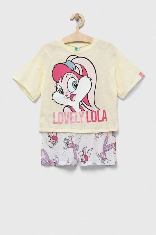 

Детская шерстяная пижама для Looney Tunes United Colors of Benetton, желтый