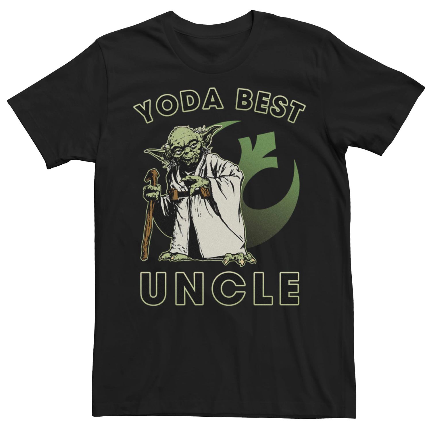 Мужская футболка с рисунком «Звездные войны Yoda Best Uncle Uncle» Licensed Character