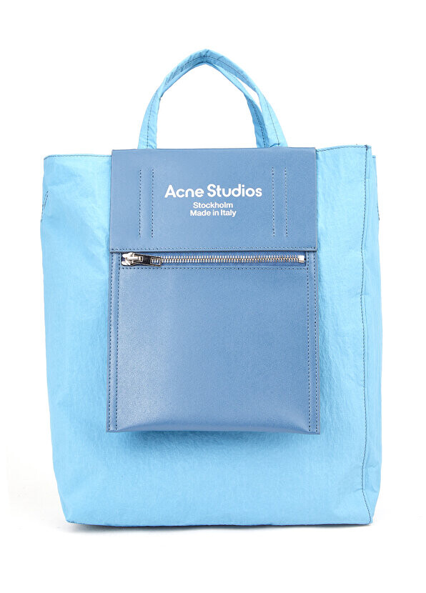 

Бумажная синяя сумка для покупок Acne Studios