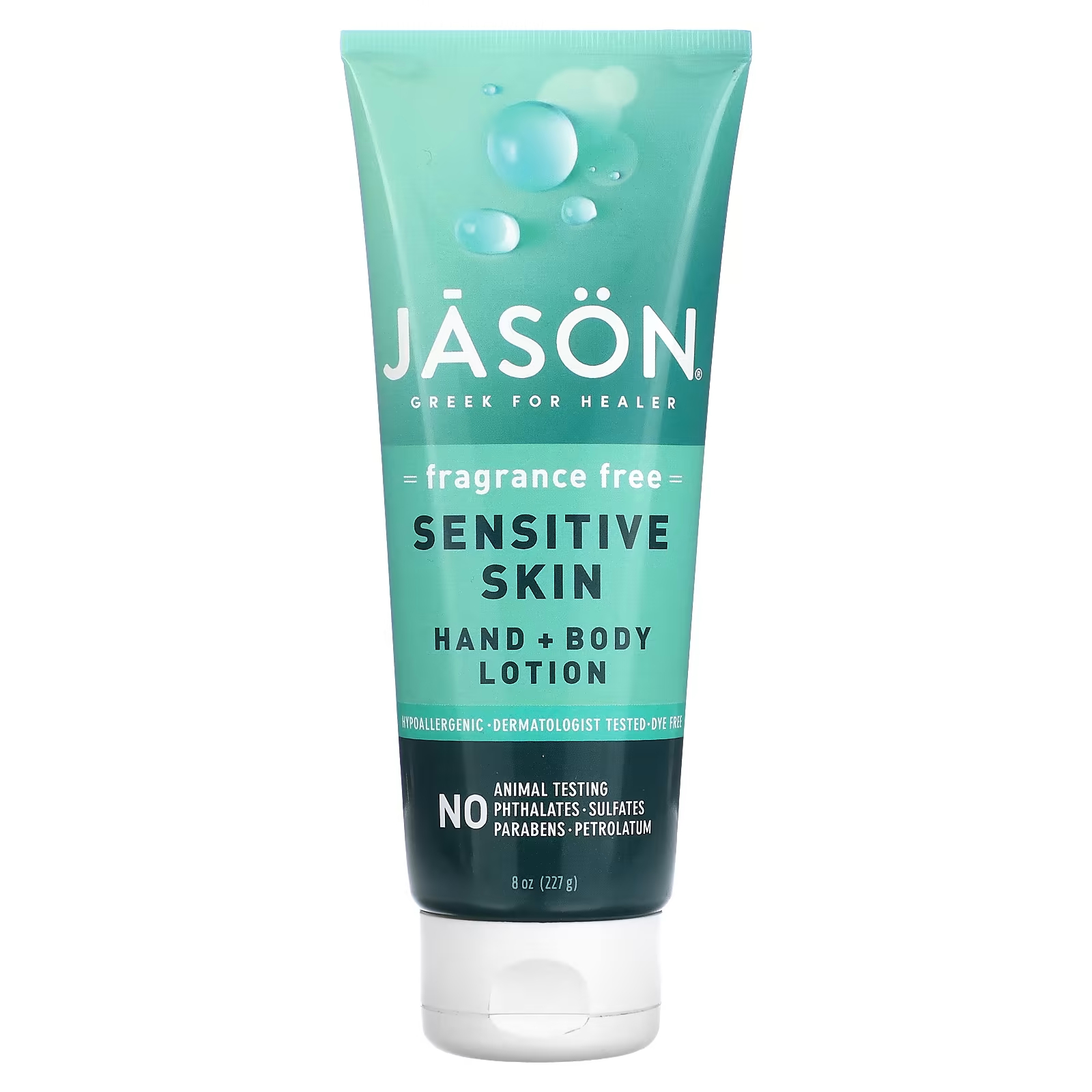 Лосьон Jason Natural для рук и тела для чувствительной кожи без запаха, 227 г