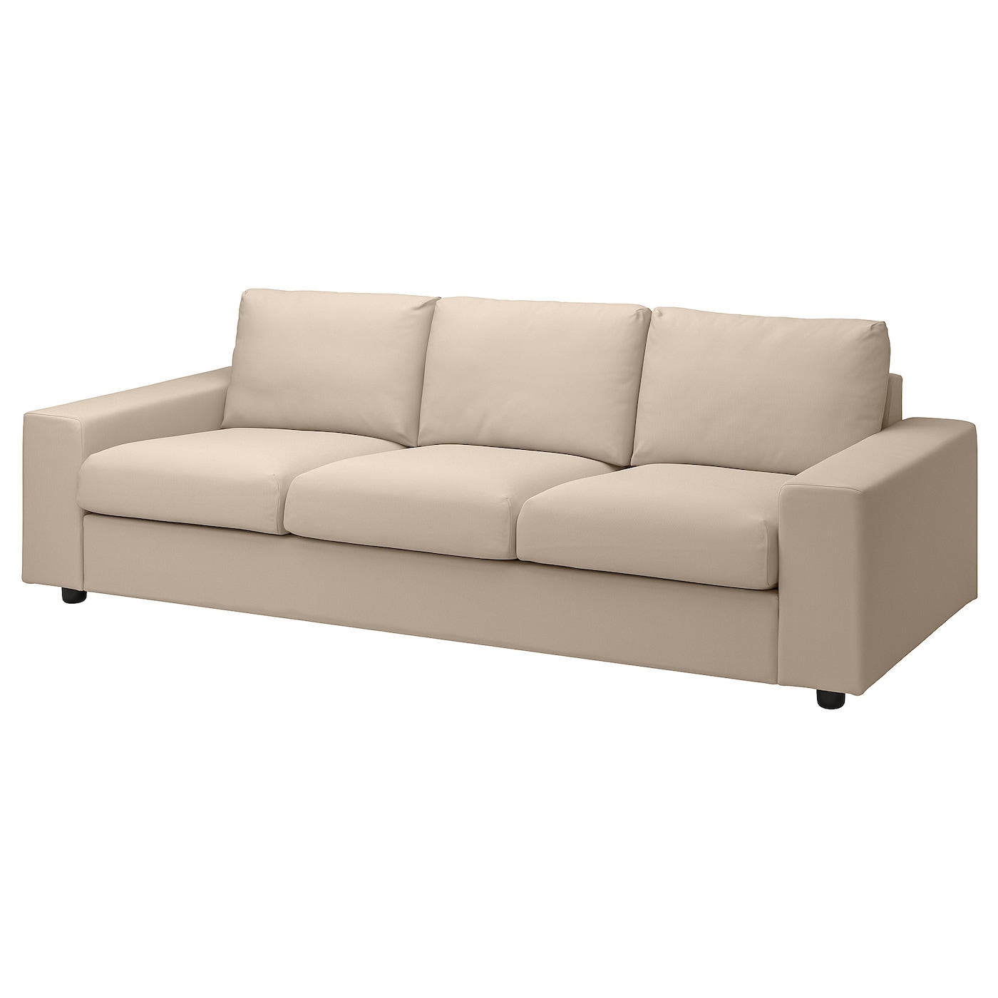 ВИМЛЕ 3-местный диван, с широкими подлокотниками/Халларп бежевый VIMLE IKEA