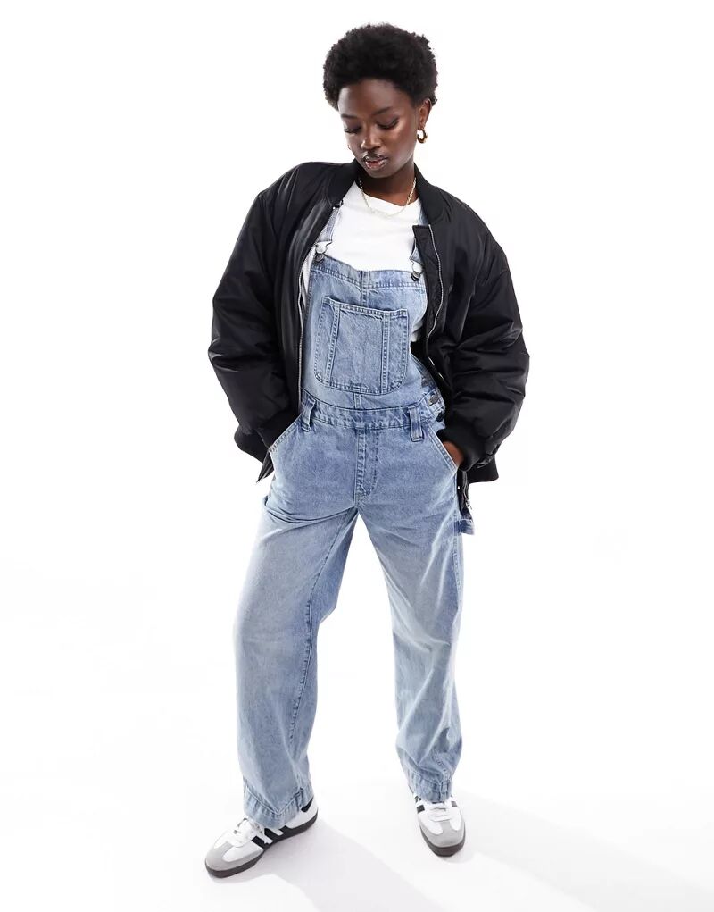 Джинсовый комбинезон в стиле ретро Cotton On Cotton:On оптовая продажа мужские рваные джинсовые комбинезоны в стиле ретро длинные брюки джинсовый комбинезон