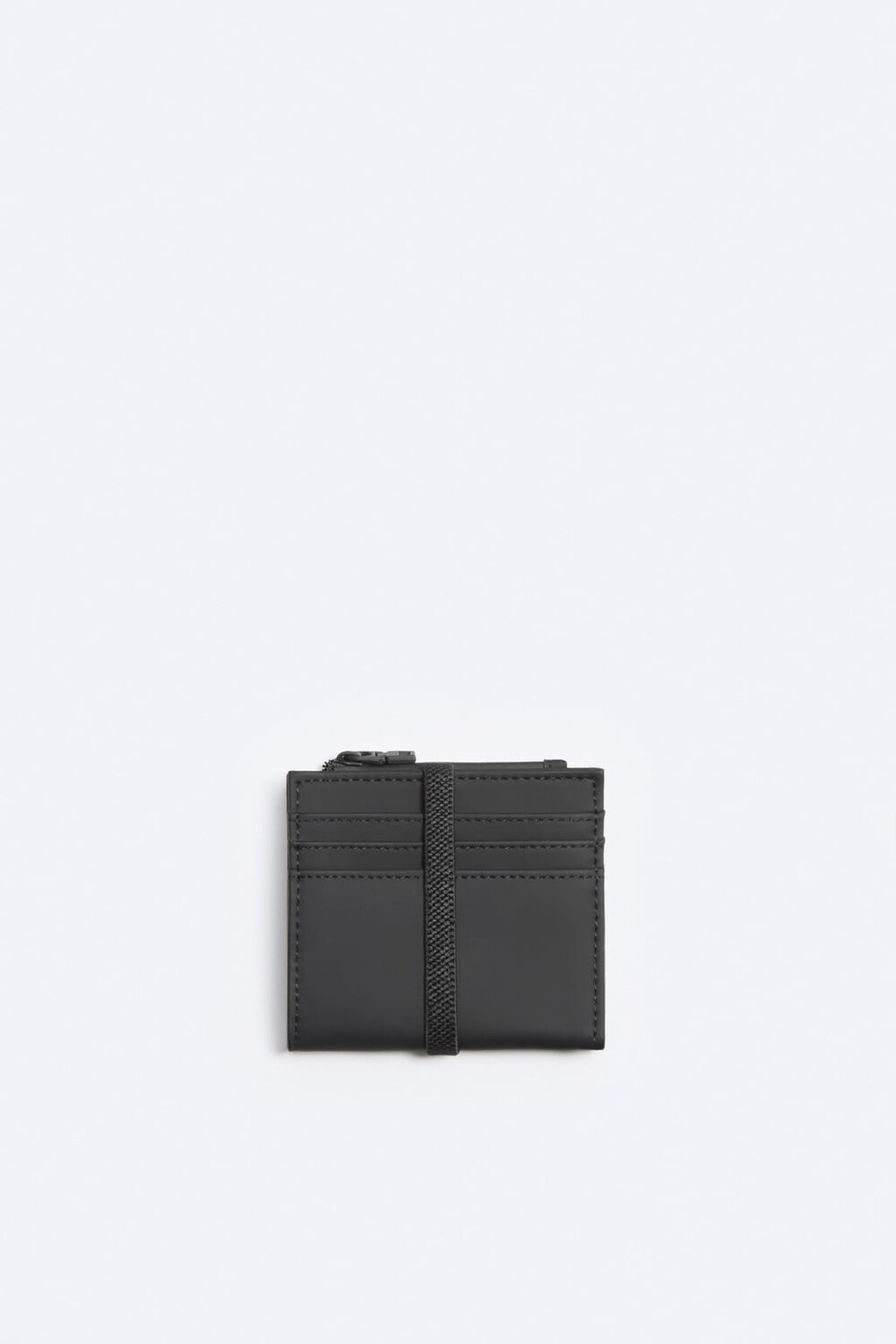 Прорезиненный кошелек-визитница ZARA, черный – заказать из-за рубежа в ...