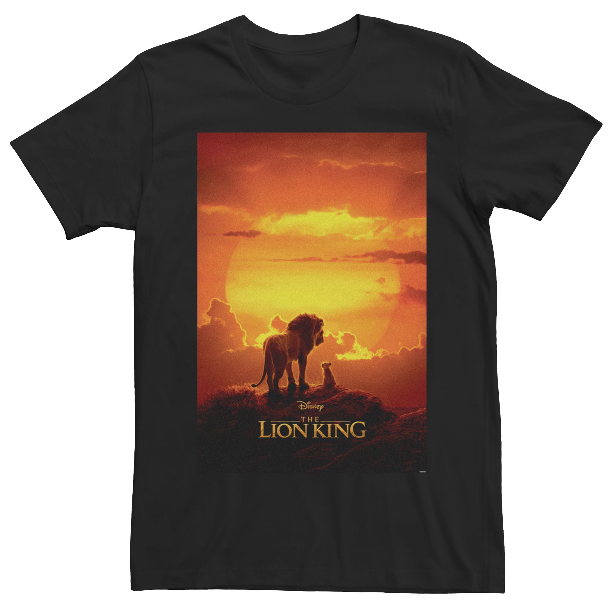 Мужская футболка с плакатом 's The Lion King Disney мужская футболка disney s the gradient sunset trio lion king