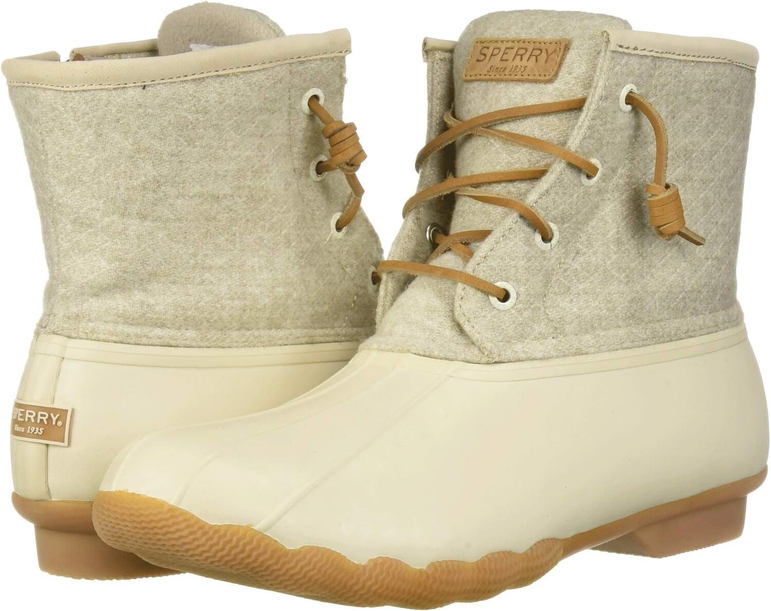 

Зимние ботинки Saltwater Emboss Wool Sperry, цвет Off-White