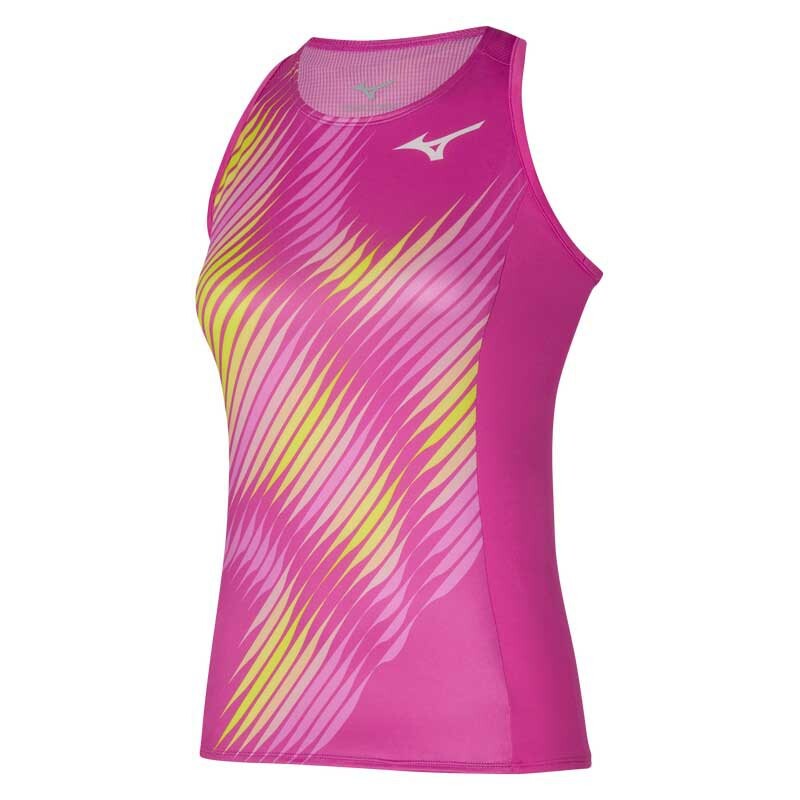 

Футболка без рукавов Mizuno Printed, розовый