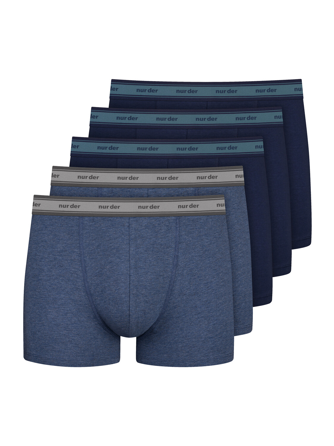 

Боксеры NUR DER Boxer Organic Cotton, цвет blau/blaumelange