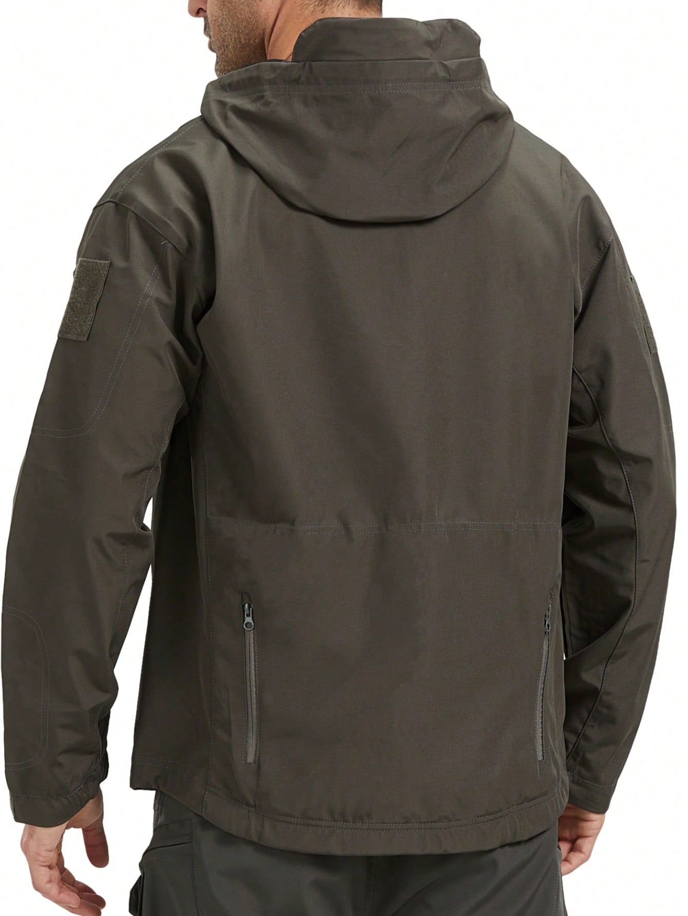 куртка бомбер мужская тактическая ветрозащитная водонепроницаемая с капюшоном Мужская спортивная куртка с капюшоном, темно-серый