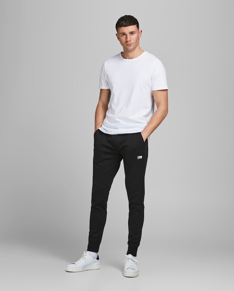 

Черные мужские длинные спортивные брюки Jack & Jones, черный