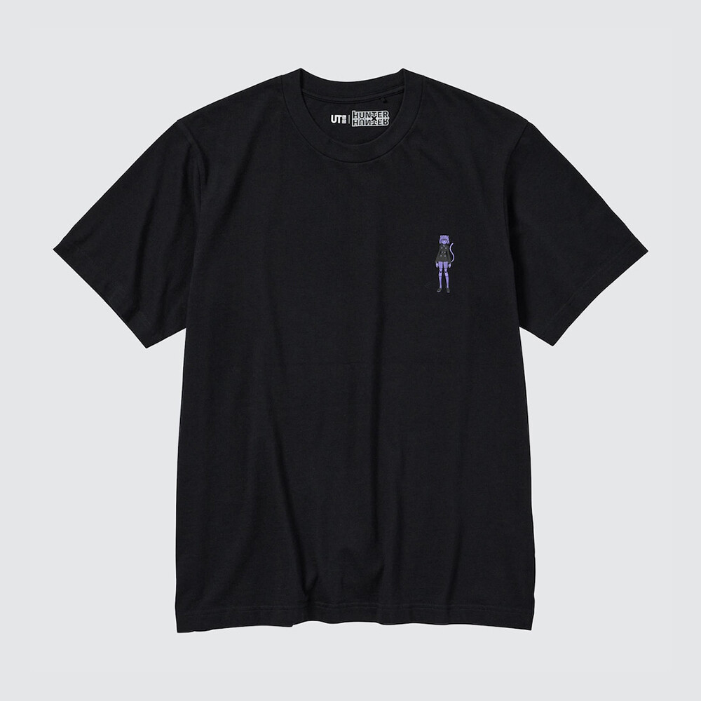 

Футболка Uniqlo Hunter x Hunter унисекс с принтом и короткими рукавами, черный