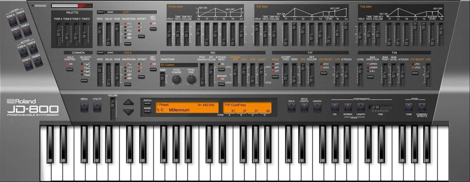 

Программный синтезатор Roland JD-800