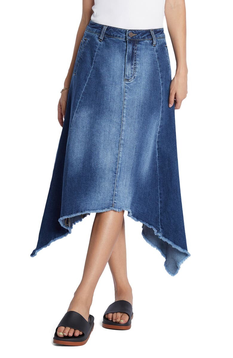 

Джинсовая юбка с укусом акулы WASH LAB DENIM