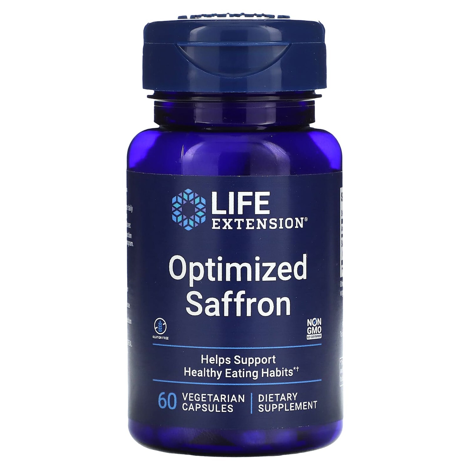 

Оптимизированный шафран, 60 вегетарианских капсул, Life Extension