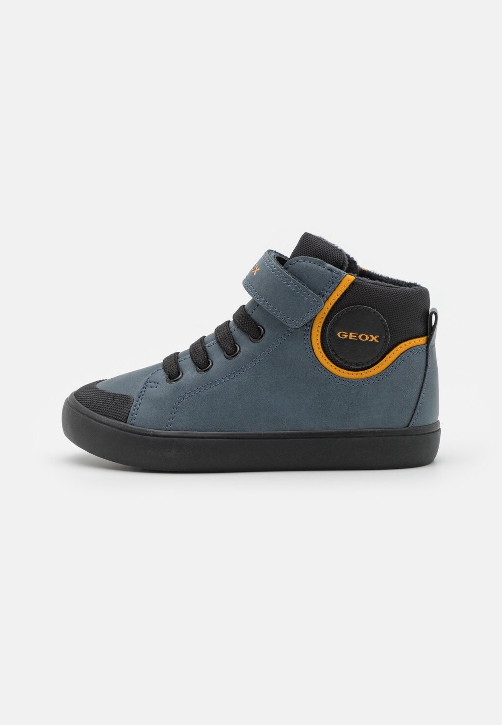 

Кроссовки высокие GISLI BOY WARM Geox, цвет avio/yellow