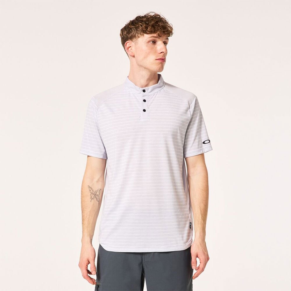 

Поло с коротким рукавом Oakley Fringe Stripe, белый
