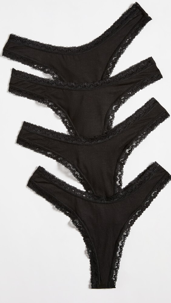 

Стринги Stripe & Stare Black 4 шт Box, черный