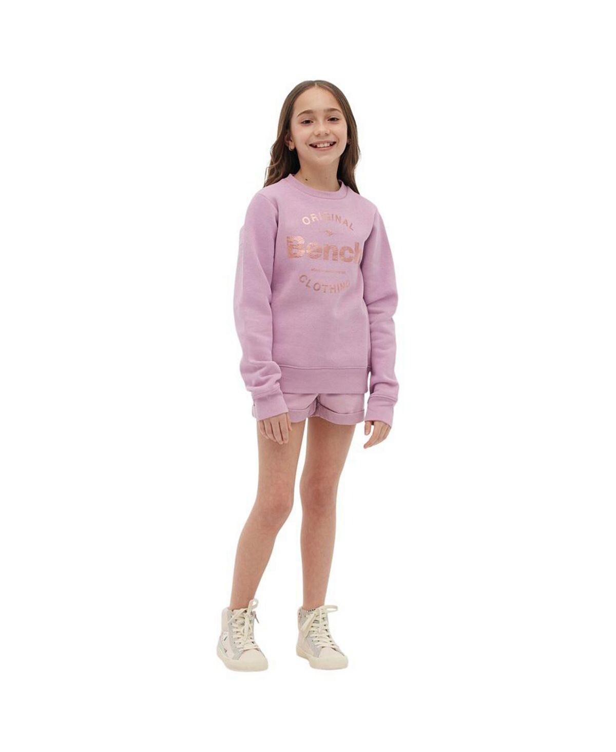 

Толстовка с круглым вырезом Child Girls Krystal в цвете Сиреневый Bench