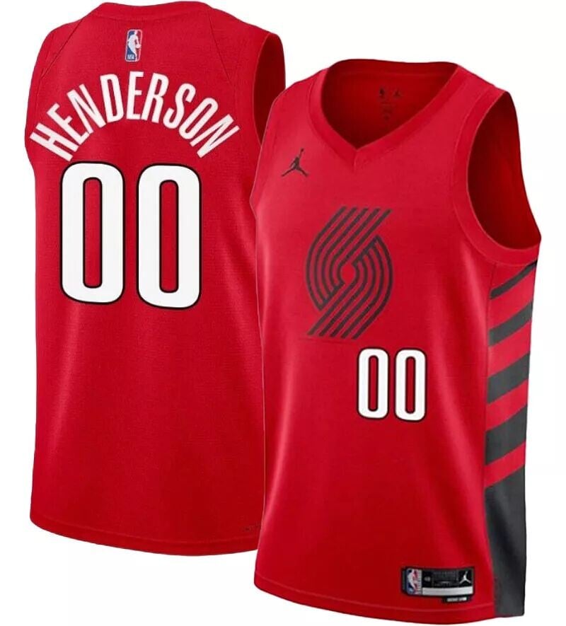 

Мужские джерси Nike Portland Trail Blazers Scoot Henderson #00 Statement