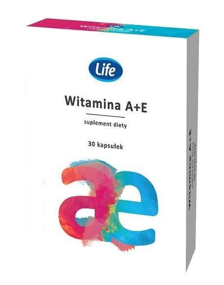цена Life Witamina A+E витамины и минералы, 30 шт.