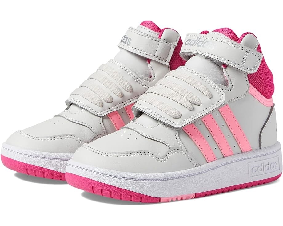 

Кроссовки Adidas Hoops Mid, цвет Grey One/Team Real Magenta/Beam Pink