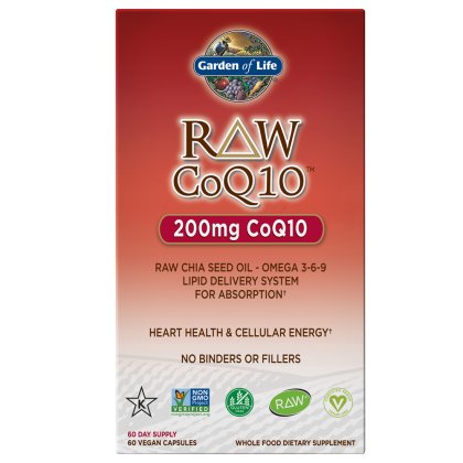 Garden of Life, RAW CoQ10 - Коэнзим Q10 200 мг, 60 капсул. Inna marka raw coq10 200 мг 60 капсул garden of life