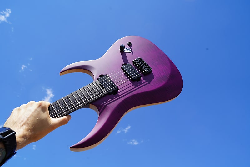 Электрогитара Schecter DIAMOND SERIES John Browne Tao-6 Satin Trans Purple 6-String Electric Guitar